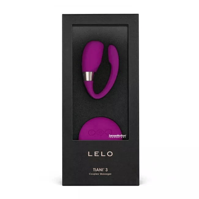LELO Tiani 3 couples massager in Cerise with remote control