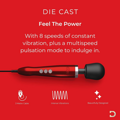 Doxy Die Cast 3 Rechargeable - Candy Red