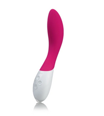 LELO Mona 2 Cerise curved G-spot vibrator design
