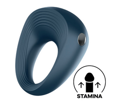 Satisfyer Ring 2 Power Ring in blue with ergonomic, classically rounded design – KSutra UK