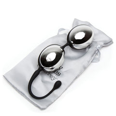 Inner Goddess Silver Pleasure Balls by Fifty Shades of Grey close up
