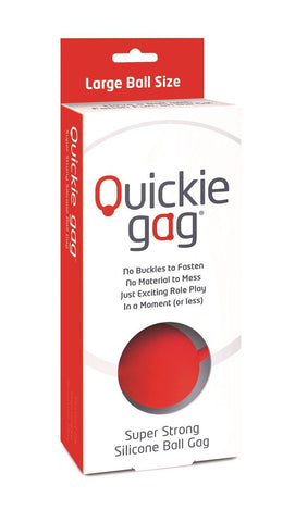 Quickie Gag Large Ball - Red - My Store