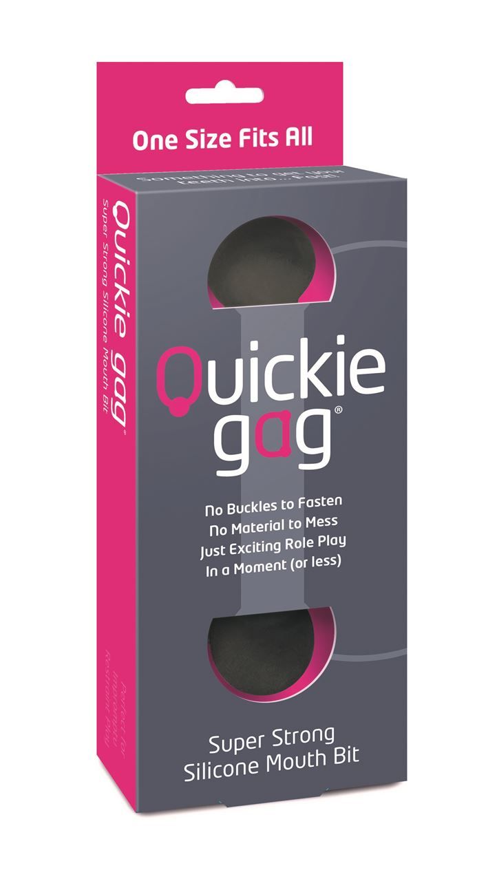 Quickie Gag Mouth Bit One Size - Black - My Store