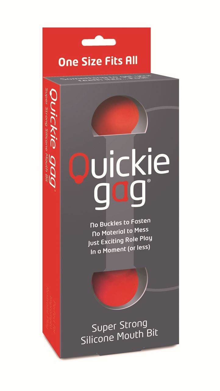 Quickie Gag Mouth Bit One Size - Red - My Store