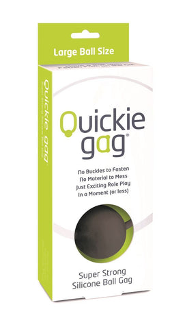 Quickie Gag Large Ball - Black - My Store