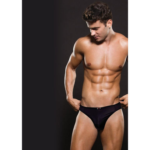 Envy Microfiber Thong XXL - Black - My Store