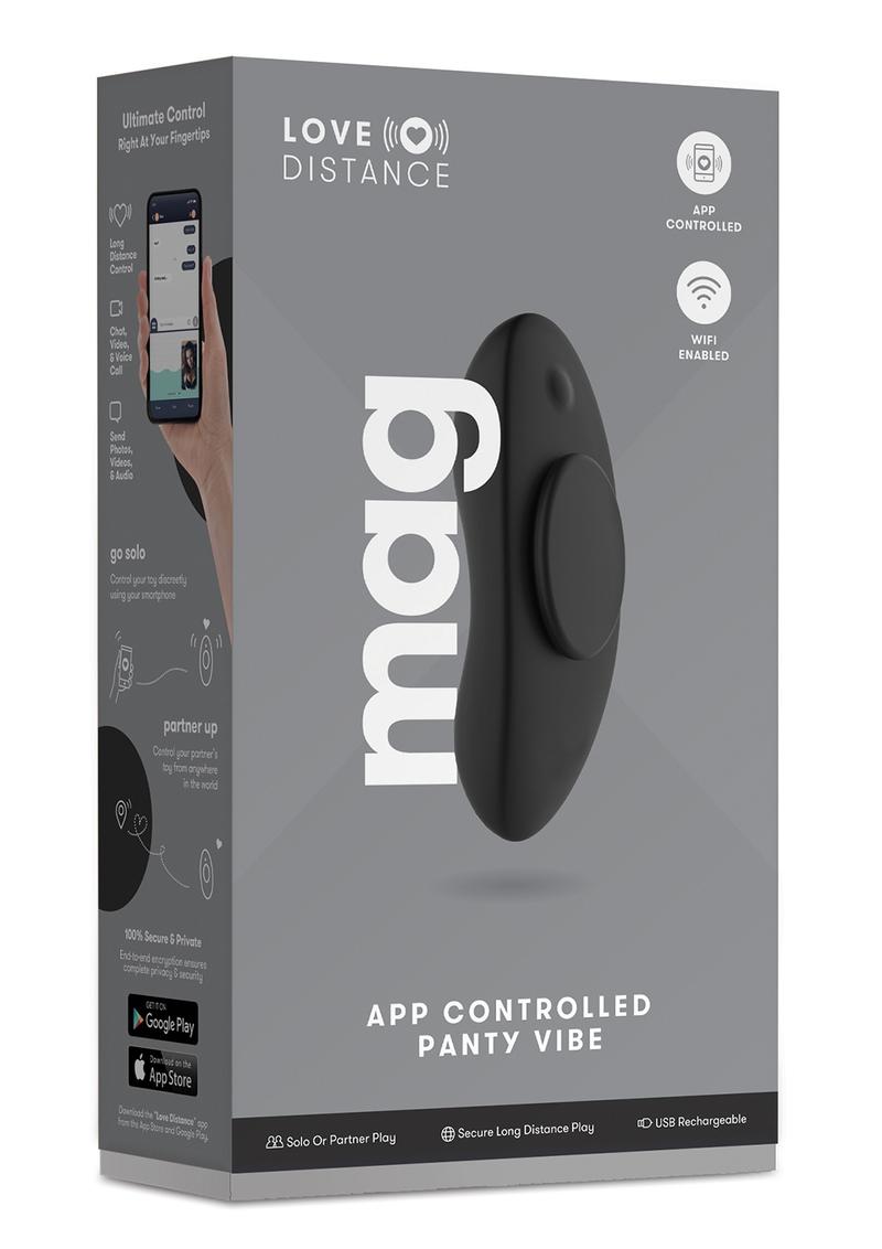 Rechargeable App Controlled Vibrating Panty Vibe Wifi Enabled - Black - My Store