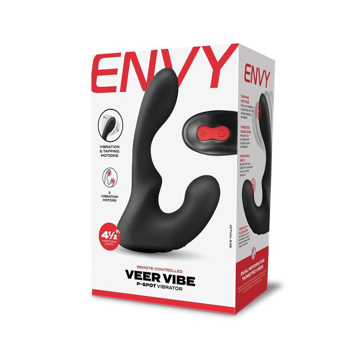 Envy Remote Rotating Prostate Vibe - Black - My Store
