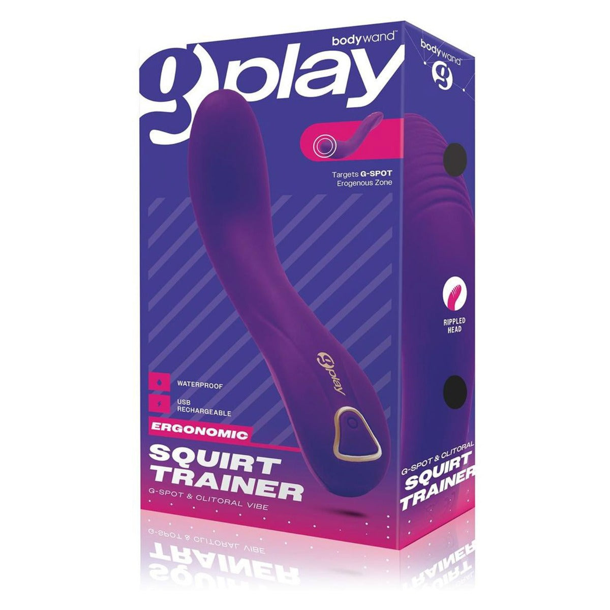 Bodywand G Play Ergonomic Squirt Trainer G Spot And Clitoral Vibrator - Purple - My Store