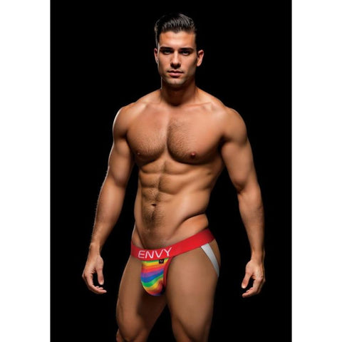 Envy Rainbow Pride Jock Red S/M - Rainbow - My Store