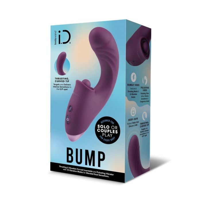 Bodywand I.D. Bump Dual Stim Lingus - Wine - My Store