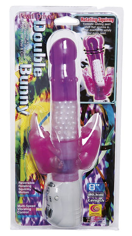 Nanma Double Bunny Purple 8in - Purple - My Store