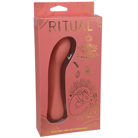 Doc Johnson Ritual Zen Rechargeable Orange Silicone G-Spot Vibe - Orange - My Store
