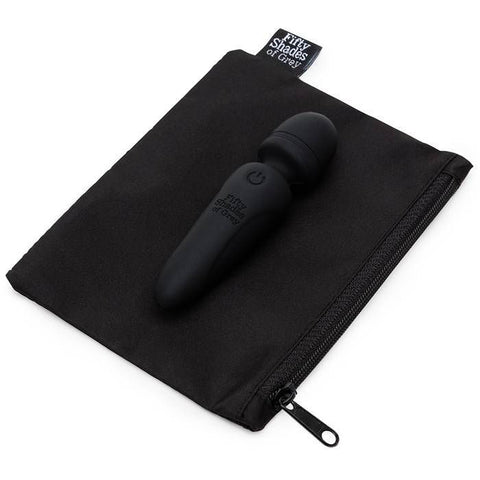 Fifty Shades of Grey Sensation Rechargeable Mini Wand Vibrator - Black - My Store
