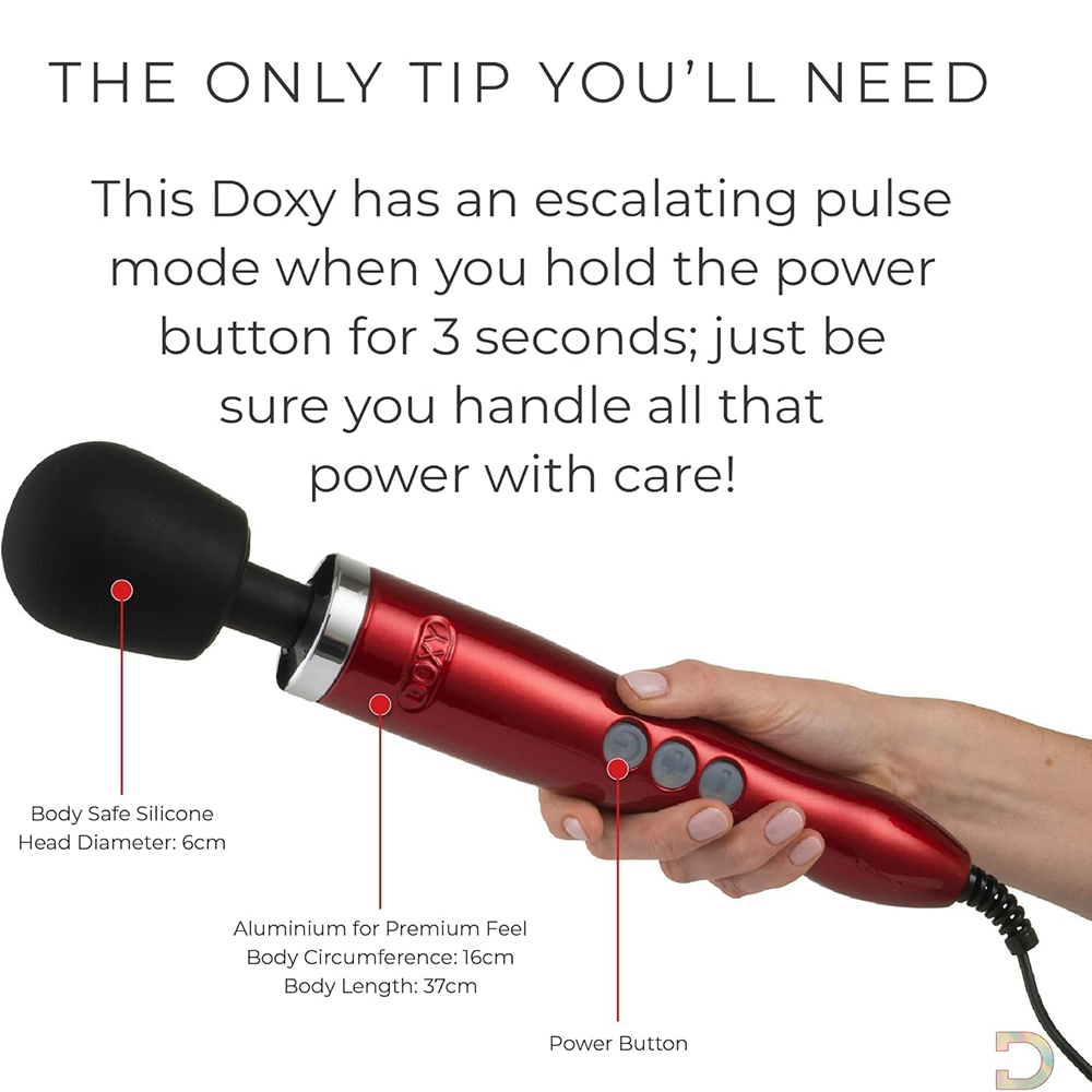 Doxy Die Cast 3 Rechargeable - Candy Red