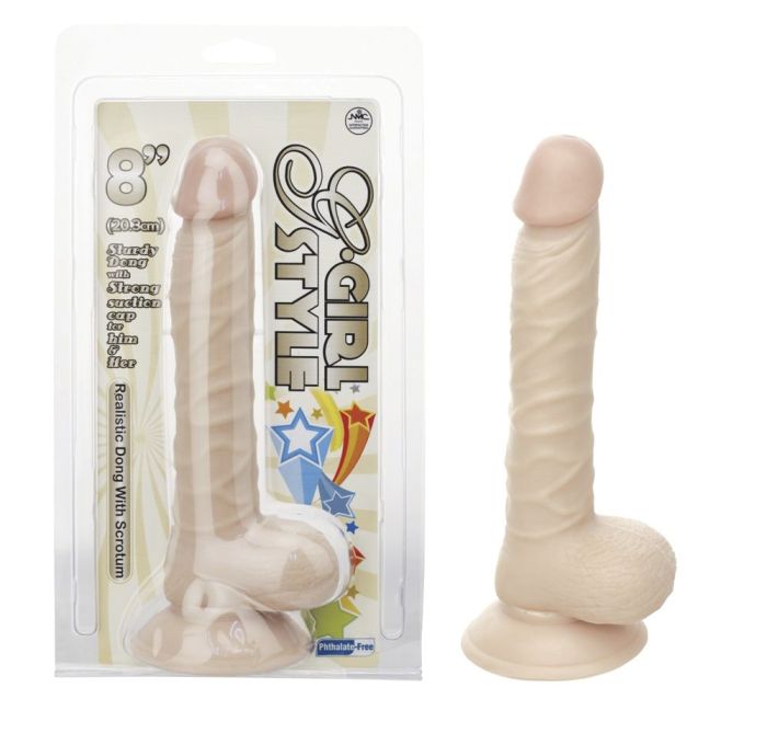 Nanma Realistic Dong With Suction Base 8in - Flesh - My Store