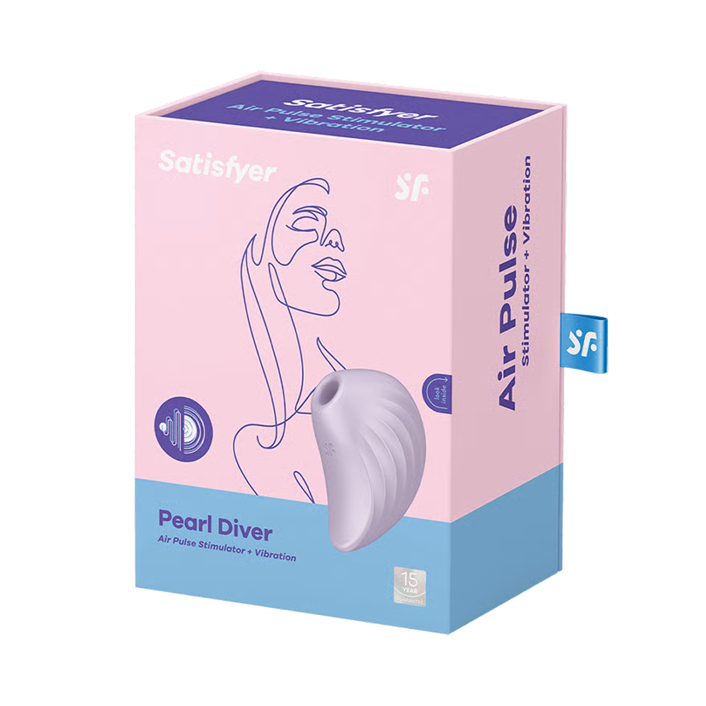 Satisfyer Pearl Diver air pulse vibrator packaging view