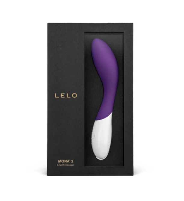 LELO Mona 2 luxury rechargeable G-spot vibrator in purple – full view