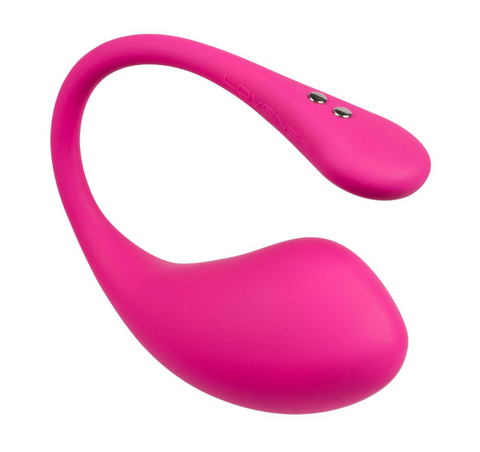 Side view of Lush 3 curved G-spot vibrator