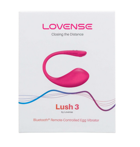 Box of Lovense Lush 3 Bluetooth remote-controlled egg vibrator