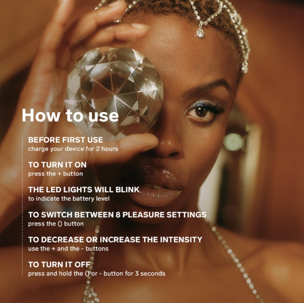 LELO Soraya Wave product with how to use