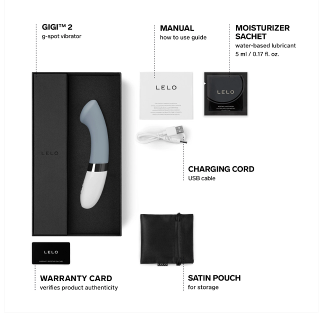 LELO Gigi 2 G-spot vibrator Cool Grey