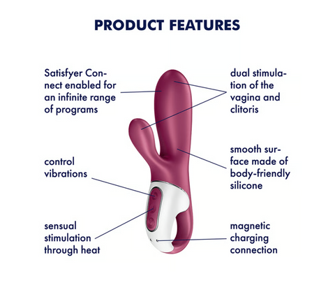 Satisfyer | Hot Bunny - Connect App - Berry