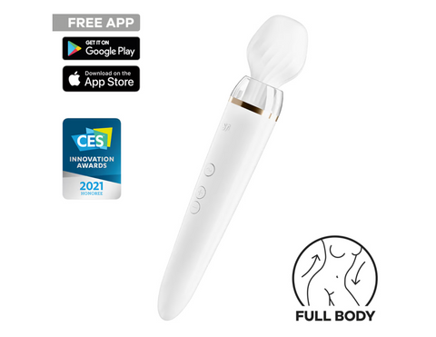 Satisfyer | Double Wand-er White Incl. Bluetooth And App - White