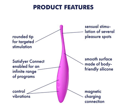 Satisfyer | App Enabled Twirling Joy - Fuchsia