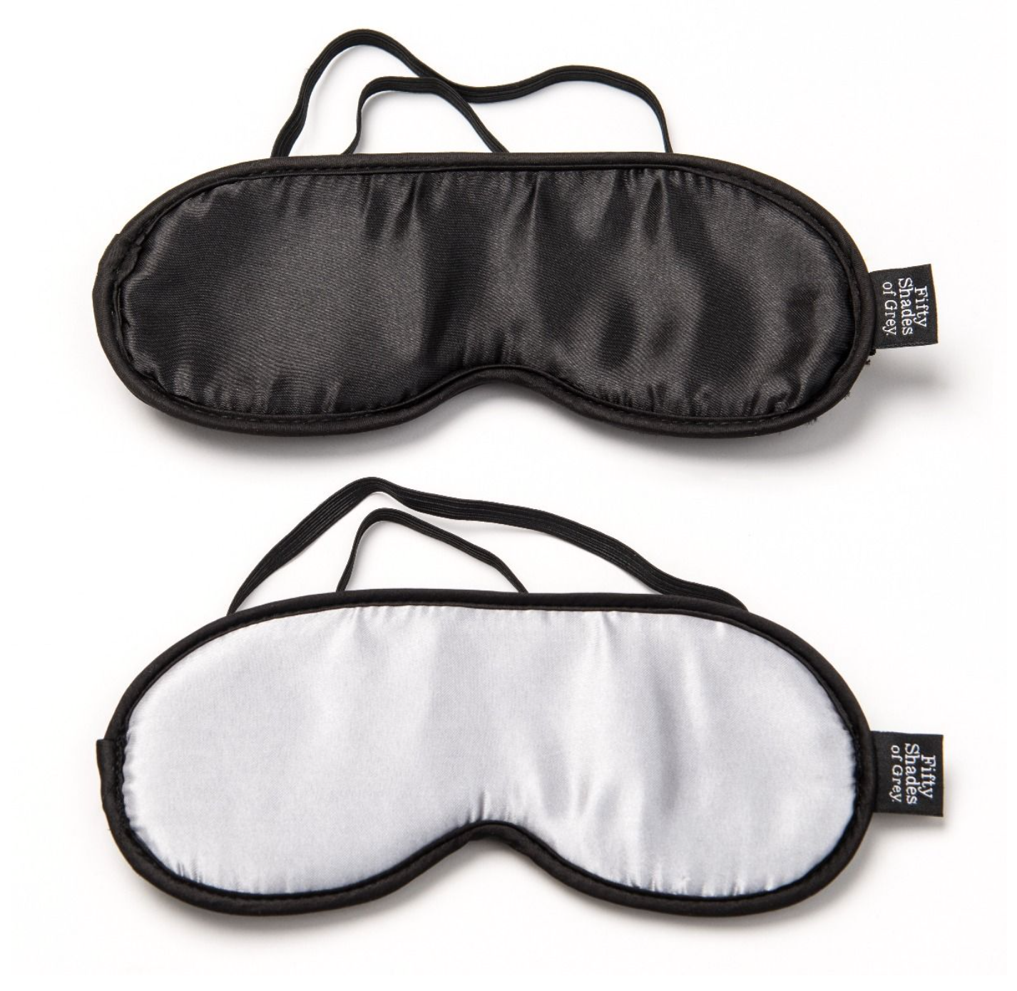 Fifty Shades of Grey | No Peeking Soft Twin Blindfold Set - Grey/Black