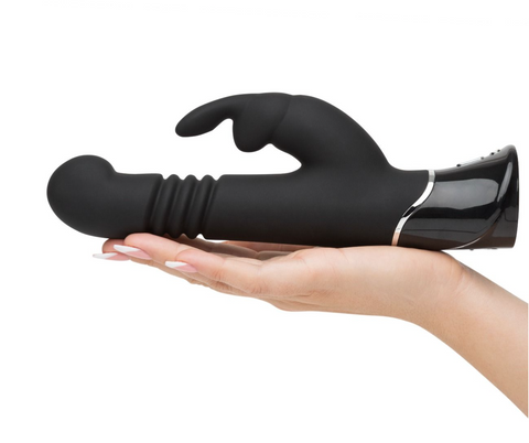 Fifty Shades of Grey | Greedy Girl Rechargeable Thrusting G-Spot Rabbit Vibrator - Black
