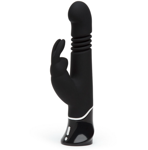 Fifty Shades of Grey | Greedy Girl Rechargeable Thrusting G-Spot Rabbit Vibrator - Black