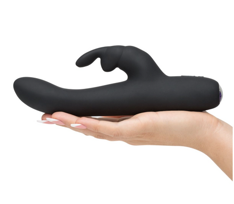 Fifty Shades of Grey | Greedy Girl Rechargeable Slimline Rabbit Vibrator - Black