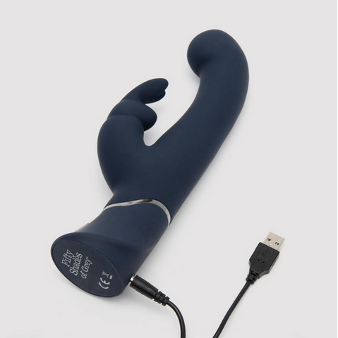 Fifty Shades of Grey | Greedy Girl Dual Density G-Spot Rabbit Vibrator - Black