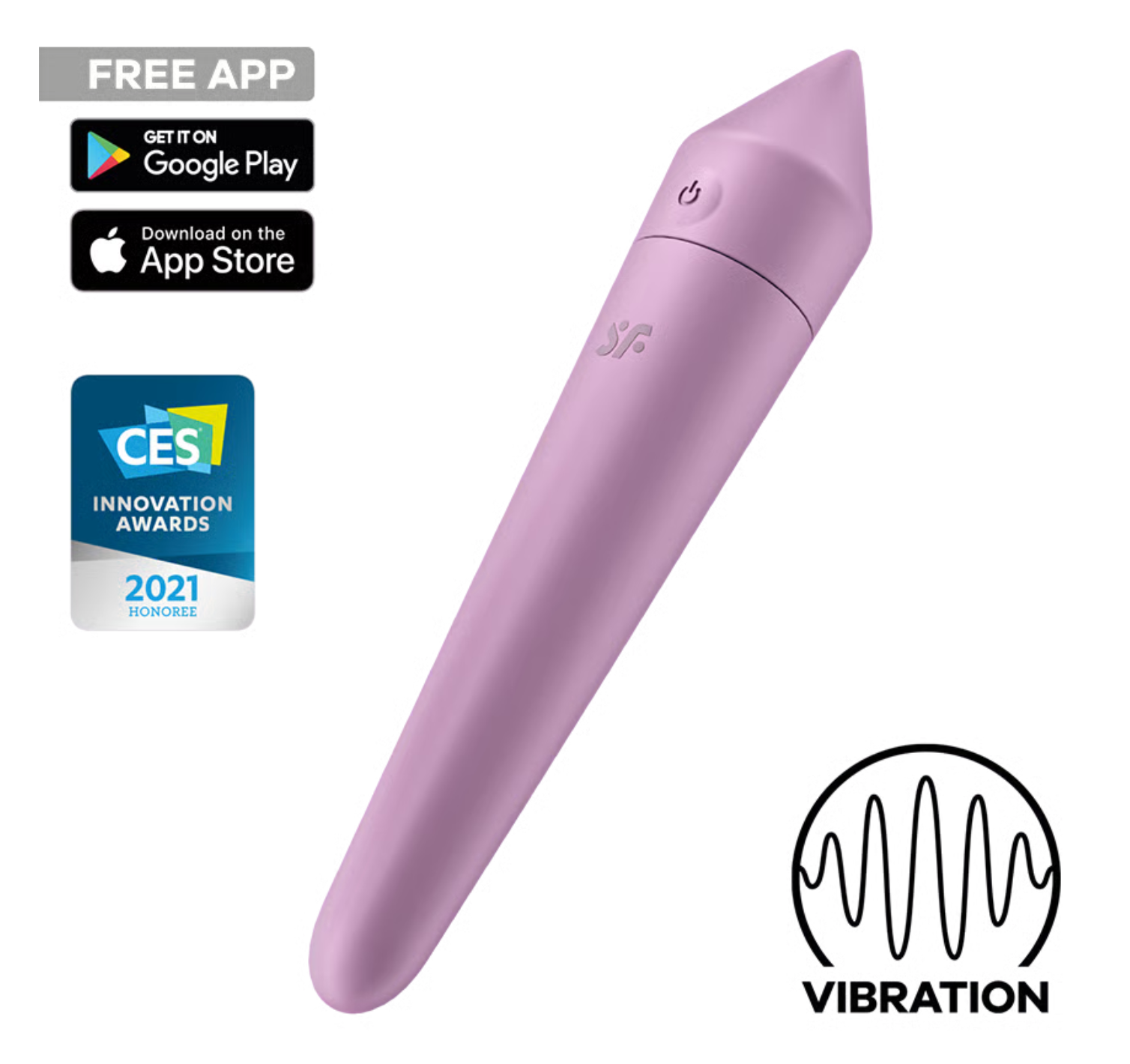 Satisfyer | Ultra Power Bullet 8 Vibrator Incl. Bluetooth And App - Lilac