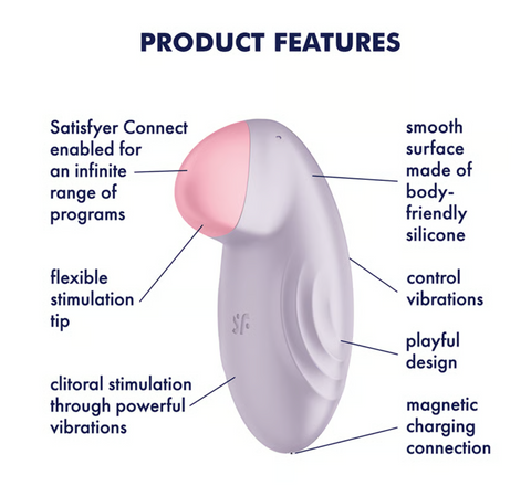 Satisfyer | Tropical Tip Lay On Vibrator - Lilac