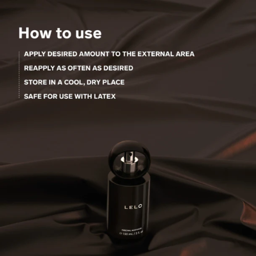 LELO hydrating personal lubricant how to use