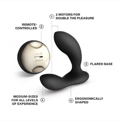 Black LELO Hugo wearable device – angled close-up view | KSutra