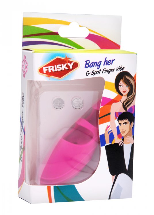 Frisky Bang Her Silicone G Spot Finger Vibe - Pink - My Store