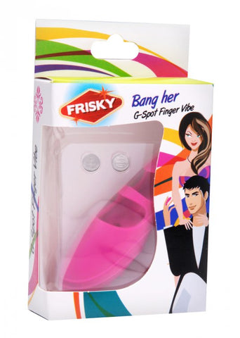 Frisky Bang Her Silicone G Spot Finger Vibe - Pink - My Store
