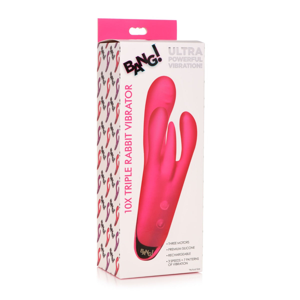 Bang Triple Rabbit Vibrator - Pink - My Store