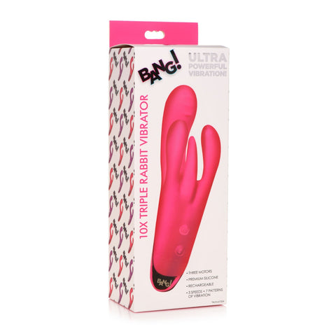 Bang Triple Rabbit Vibrator - Pink - My Store