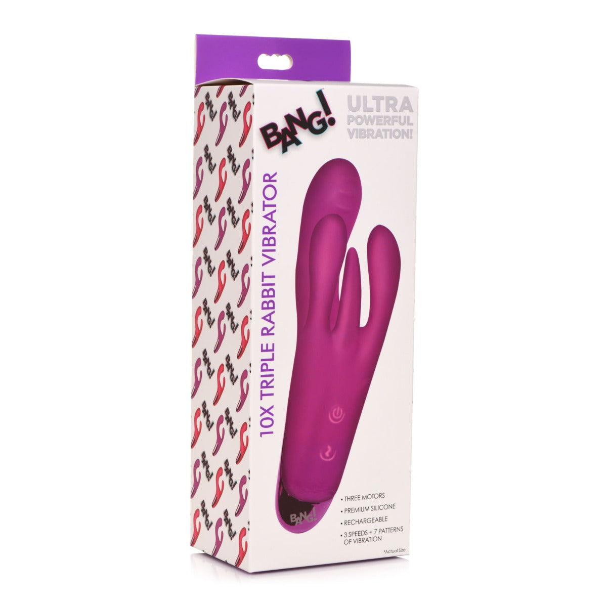Bang Triple Rabbit Vibrator - Purple - My Store