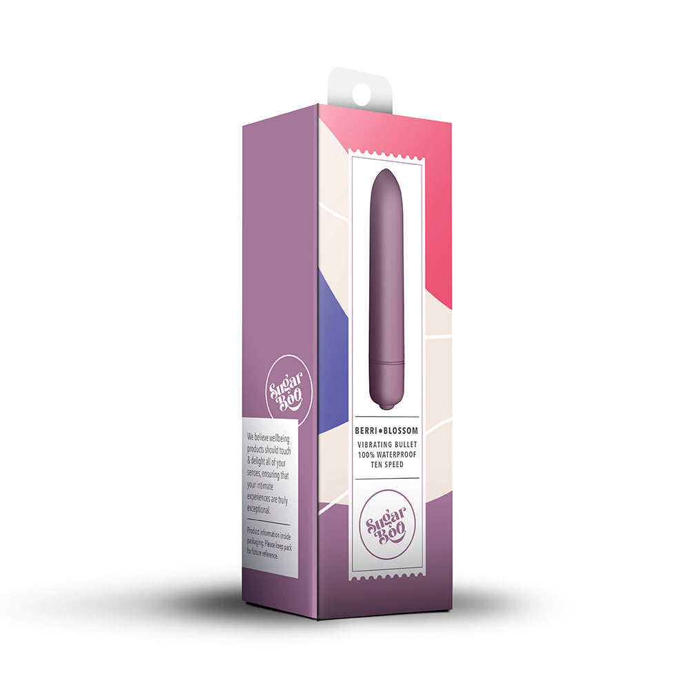 Rocks Off Sugar Boo Berri Blossom Vibrating Bullet - Mauve - My Store