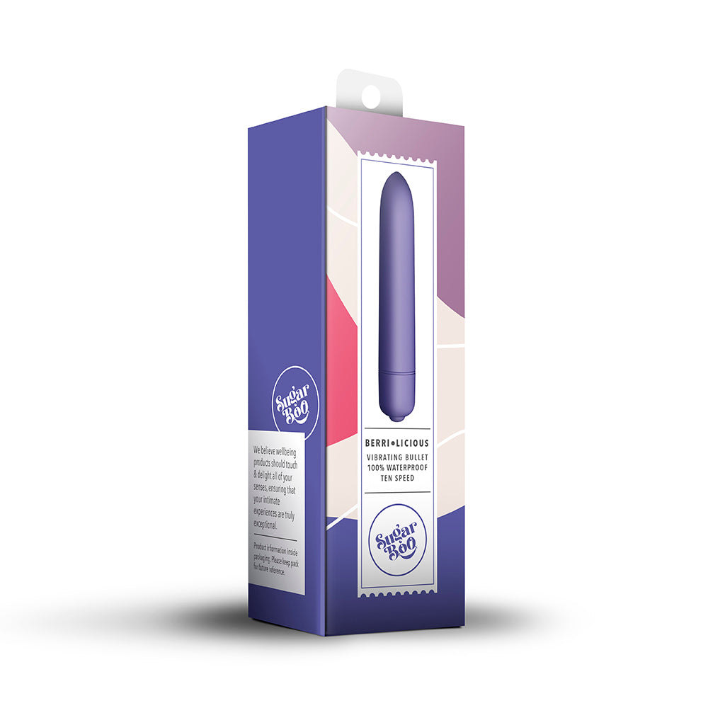 Rocks Off Sugar Boo Berri Licious Vibrating Bullet - Purple - My Store
