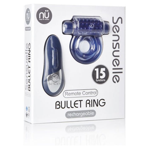Nu Sensuelle Remote Control 15 Function Cockring - Blue - My Store
