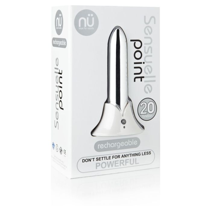 Nu Sensuelle Point 20 Function Bullet - Silver - My Store