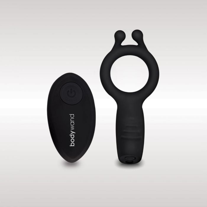 BODYWAND Date Night vibrating couples ring with remote – black