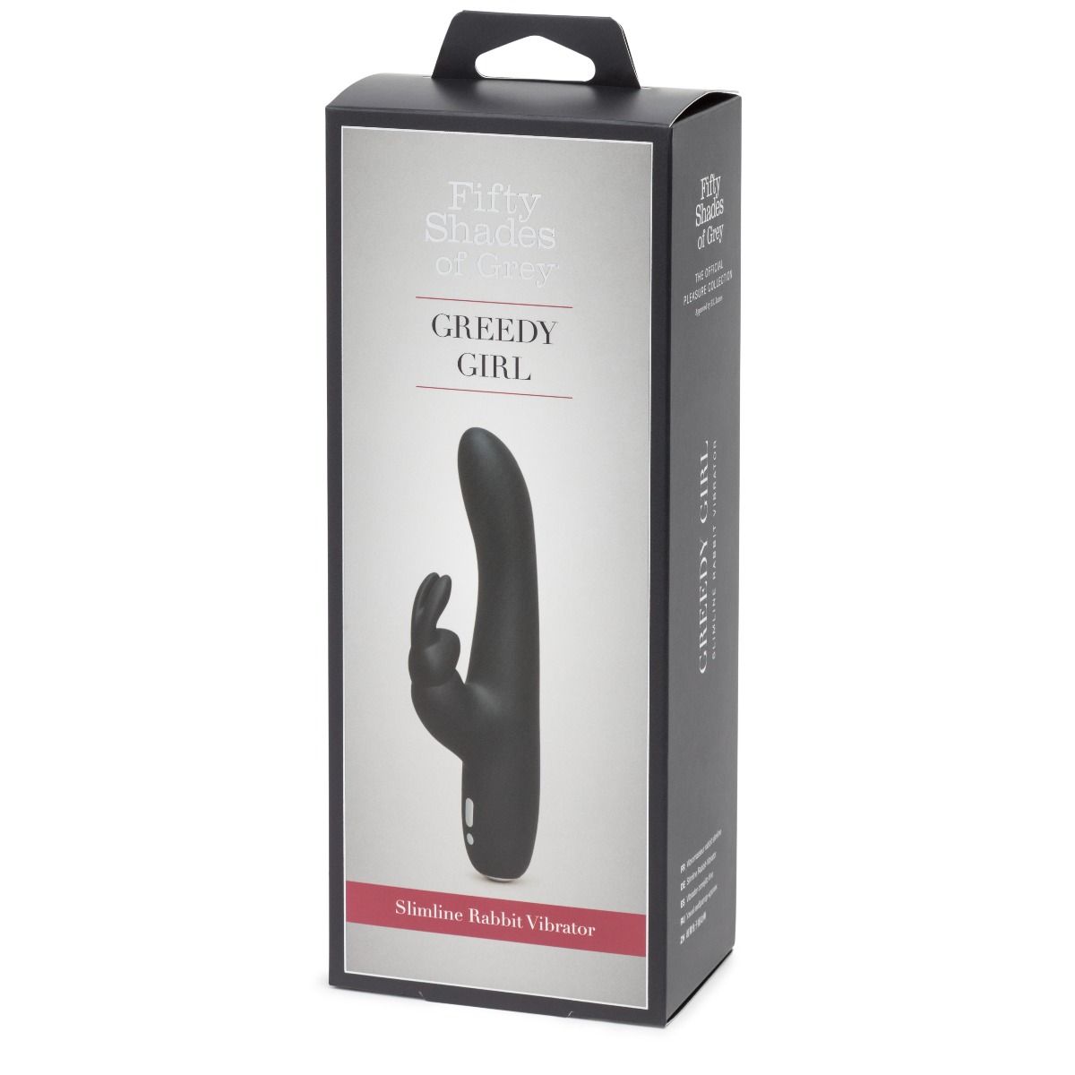 Fifty Shades of Grey Greedy Girl Rechargeable Slimline Rabbit Vibrator - Black - My Store