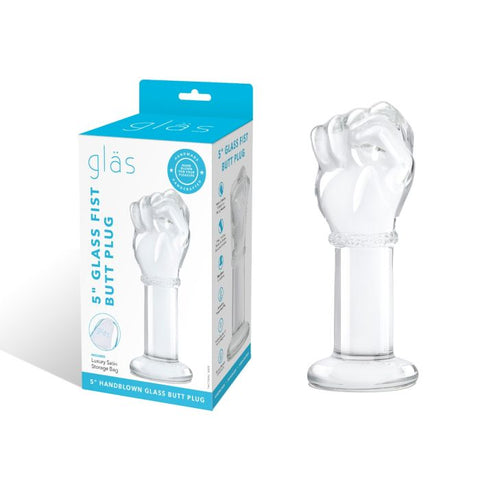 Glas 5inch Fist Butt Plug - Clear - My Store